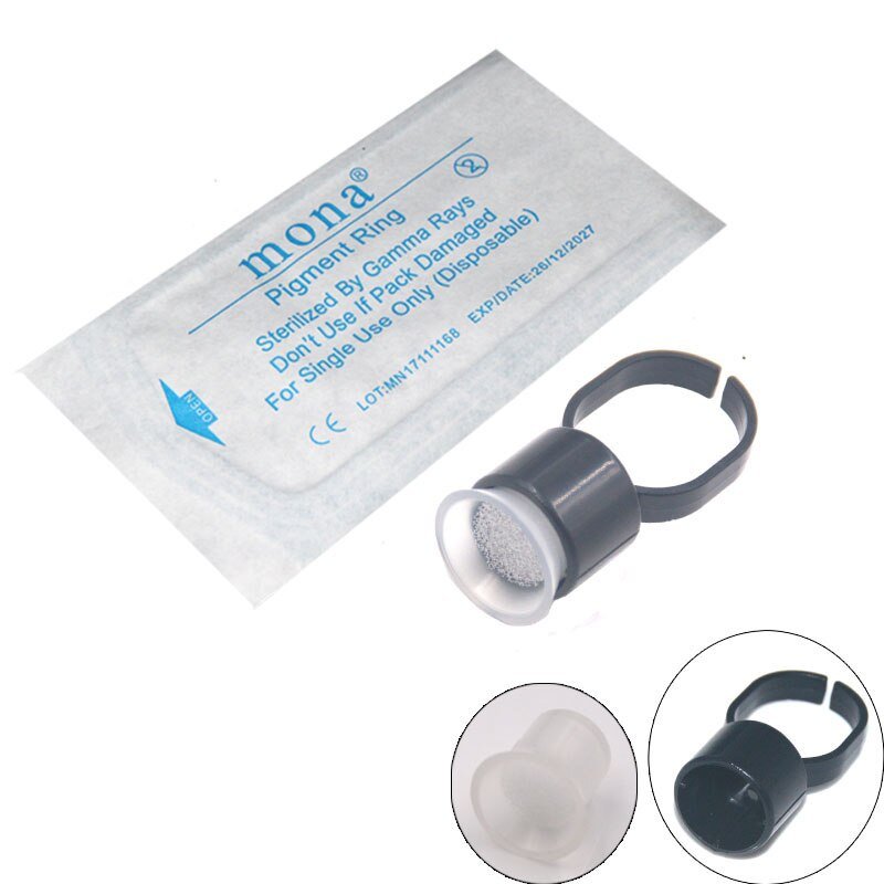 Gamma Ray Sterilised - Disposable Microblading Pigment Ink Ring Cup Main image