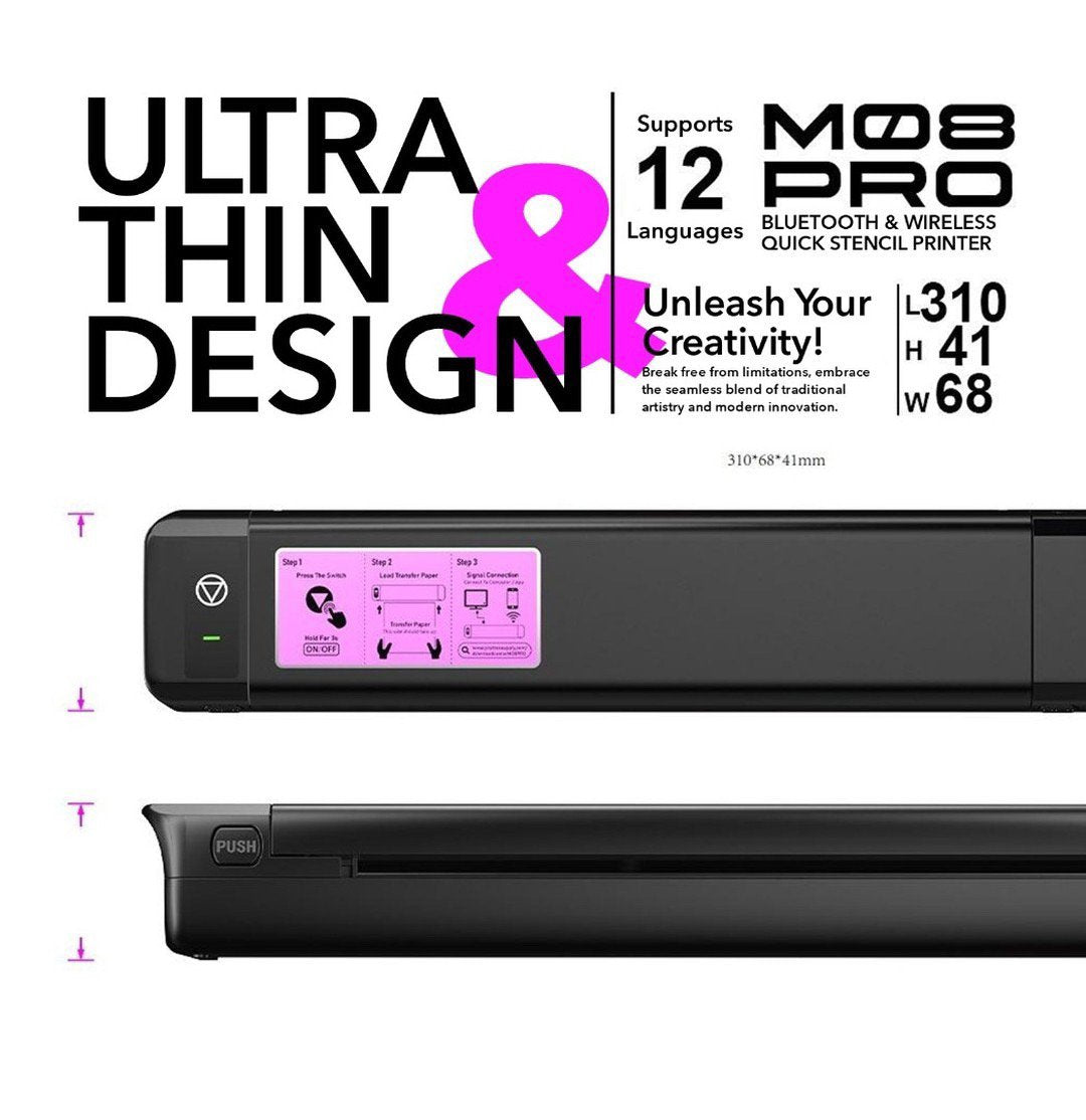 OZER Printer - Bluetooth Quick Stencil Printer