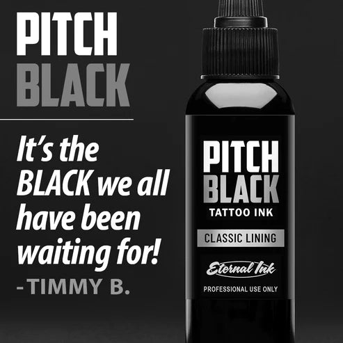 Pitch Black Lining— Eternal Tattoo Ink - 1oz