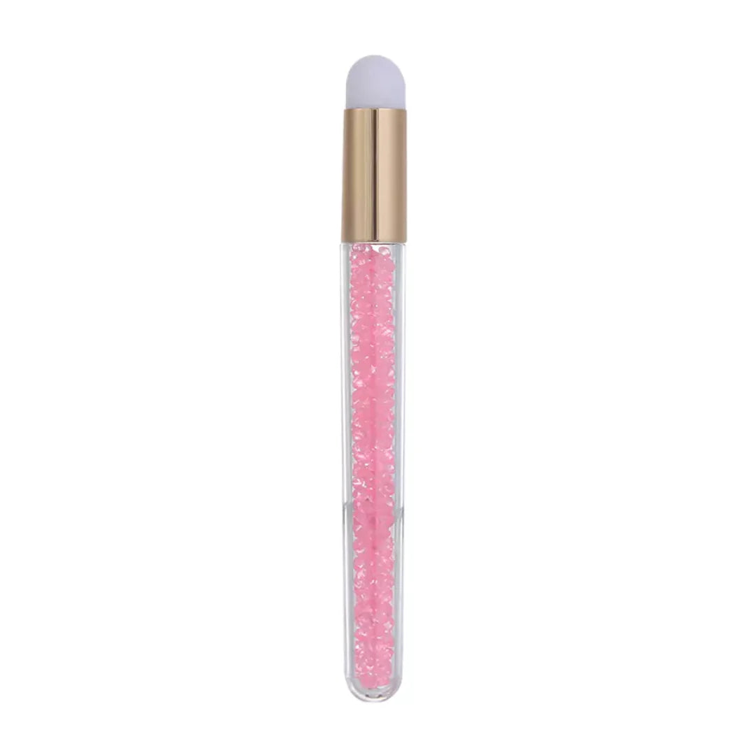 Crystal Glitter PMU Cleanser Brush  - Light Pink - 1 Pc Main image