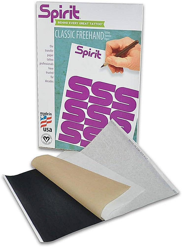 FREEHAND ONLY -  Spirit® Classic FREEHAND Tattoo Stencil Transfer Paper - 8.5" x 11" A4 Size Secondary image