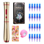 PMU Kit - Dragonhawk Mast P40 Wireless Tattoo Machine Professional Bundle Ocean Heart