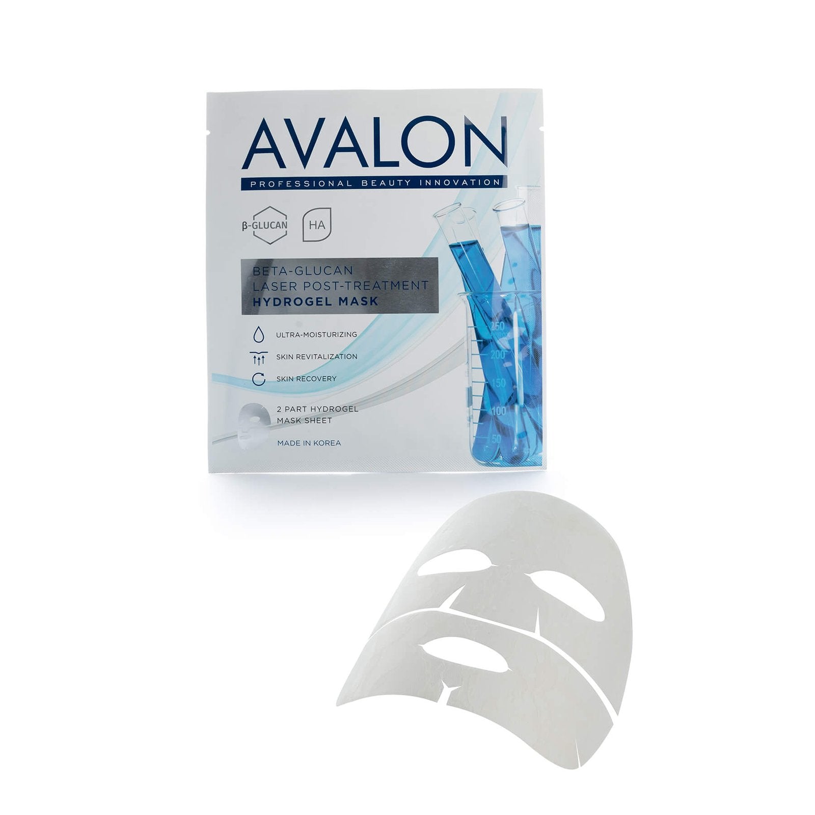 Laser Post Treatment - Hydrogel Mask - Beta-Glucan By Avalon Korea