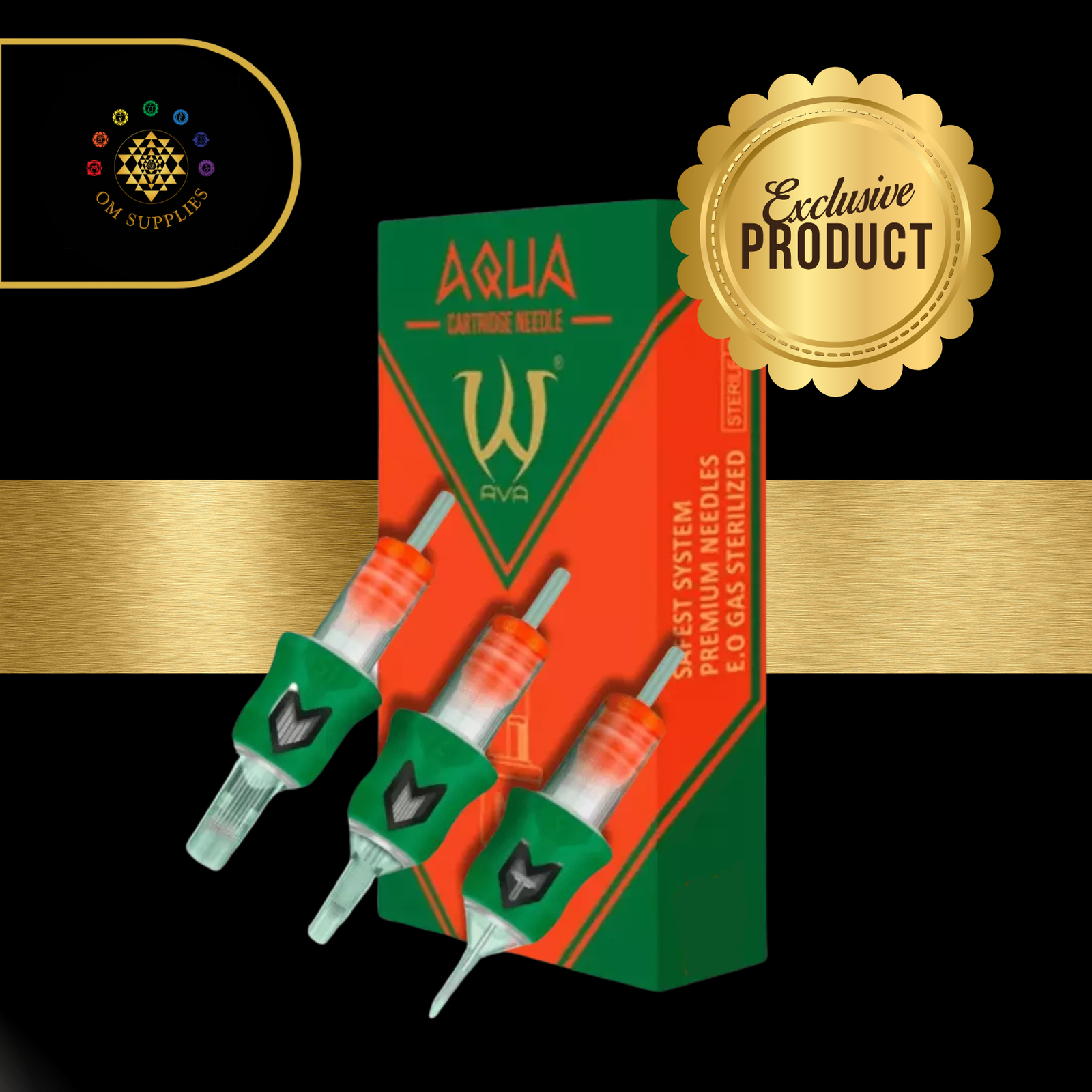 AVA AQUA Needle Cartridges - Round Shader - 20pc per box