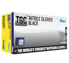 TGC® Black Premium Nitrile Gloves With Low Sweat Technology - 100 Pcs/Box