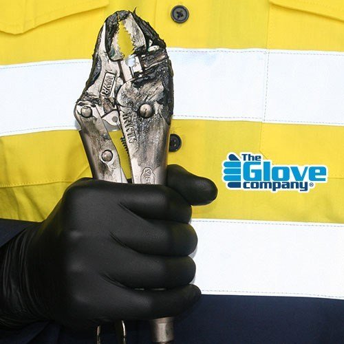 TGC® Black Premium Nitrile Gloves With Low Sweat Technology - 100 Pcs/Box