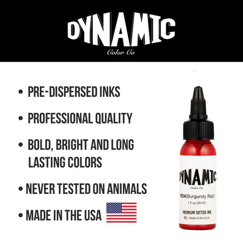 Dynamic Tattoo Ink Burgundy Red