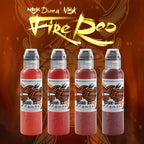 Dima NBK - Fire Red Set - World Famous Tattoo Ink - 1 oz