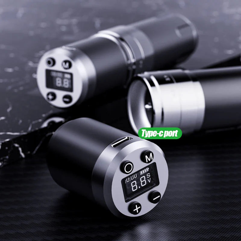 Dragonhawk - Fold 3 - Wireless Tattoo Machine with Dual Batteries | Stroke Changing (2.4mm - 4.2mm)