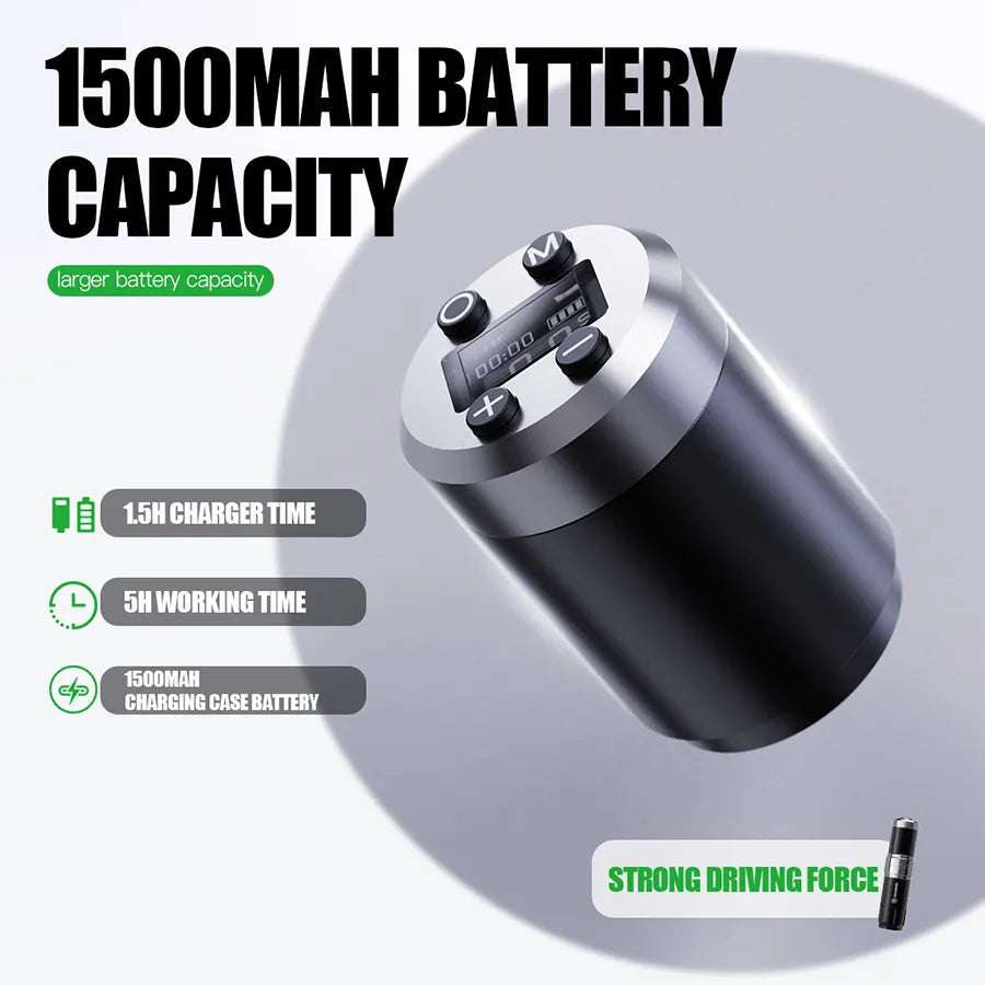 Dragonhawk - Fold 3 - Wireless Tattoo Machine with Dual Batteries | Stroke Changing (2.4mm - 4.2mm)