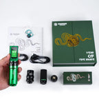 Dragonhawk - (Limited Edition) Fold Pro - Year of the Snake Edition - Wireless Tattoo Machine with Dual Batteries | Stroke Changing (2.4mm - 4.2mm)