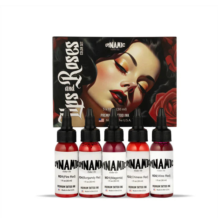 Dynamic Tattoo Ink - Lips and Roses Ink Set Main image