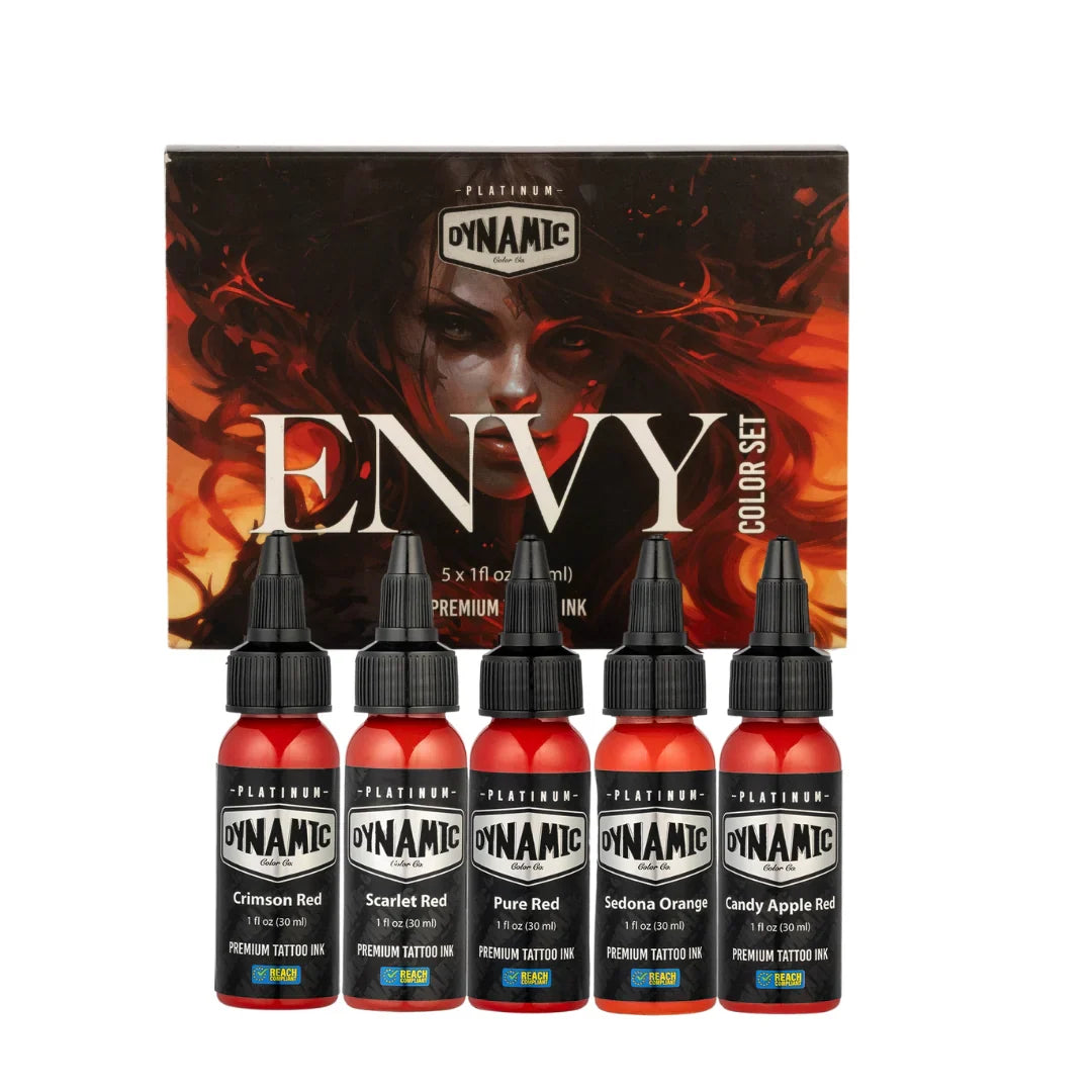 Dynamic Tattoo Ink - Envy - Platinum Ink Set