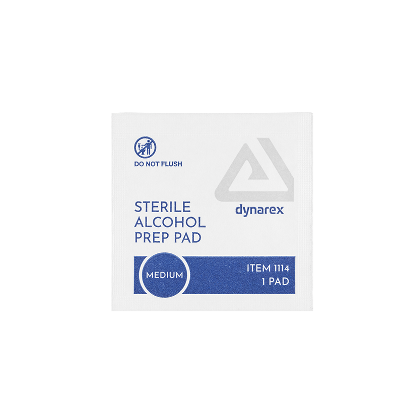 Dynarex Alcohol Prep Pads (Medium) Secondary image