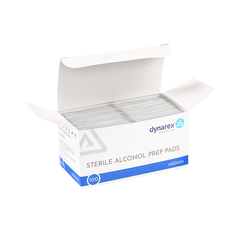Dynarex Alcohol Prep Pads (Medium)