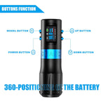 EMALLA Wireless Tattoo Machine 4.2mm stroke soft function | Grand G4 + 2 Batteries