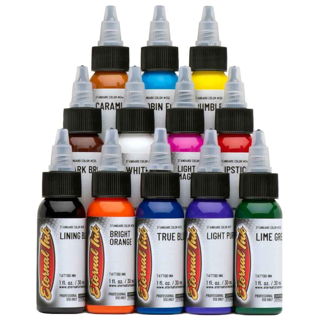 Sample Color Set of 12 - Eternal Tattoo Ink Main image