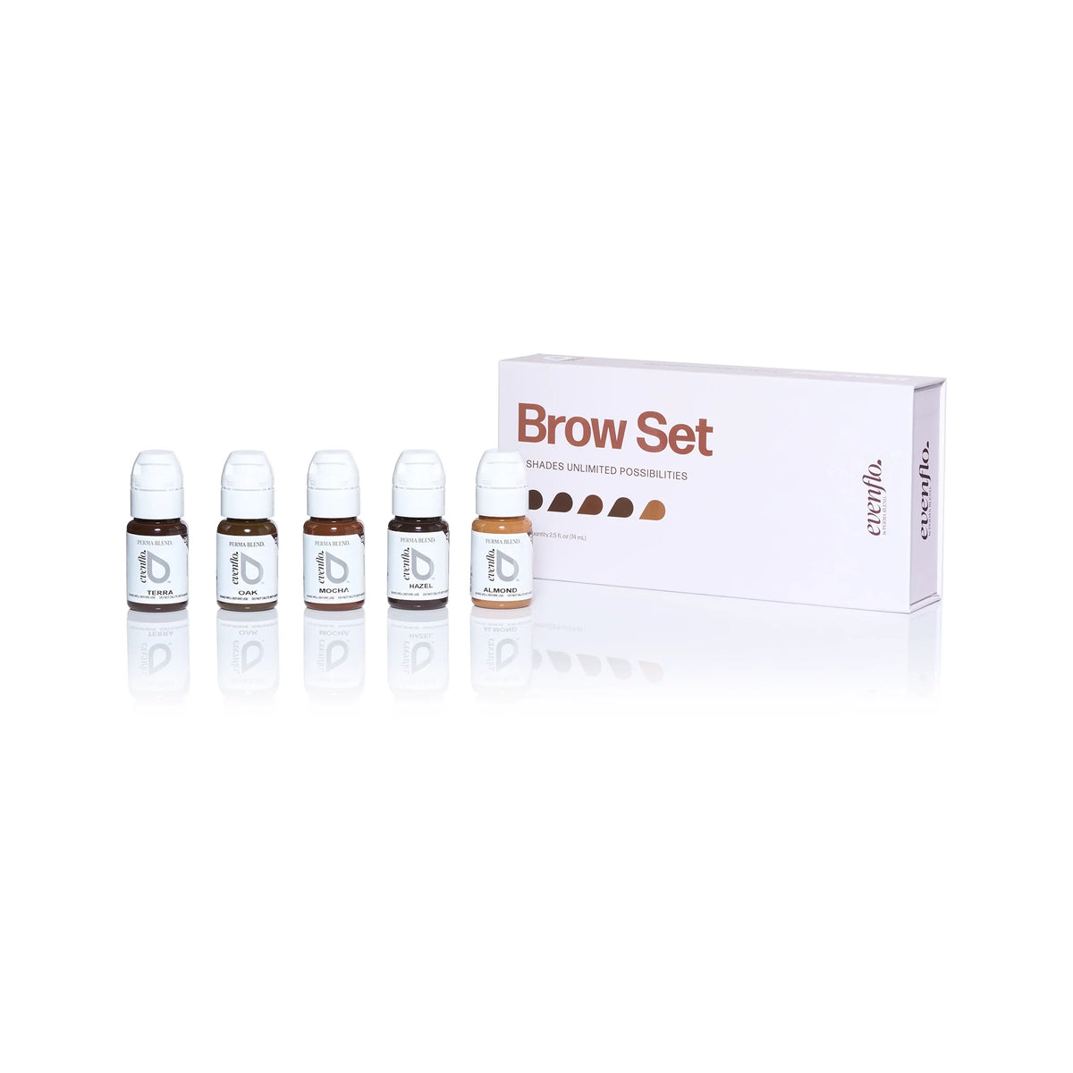 Evenflo Brow Set of 5  - 1/2oz Bottles