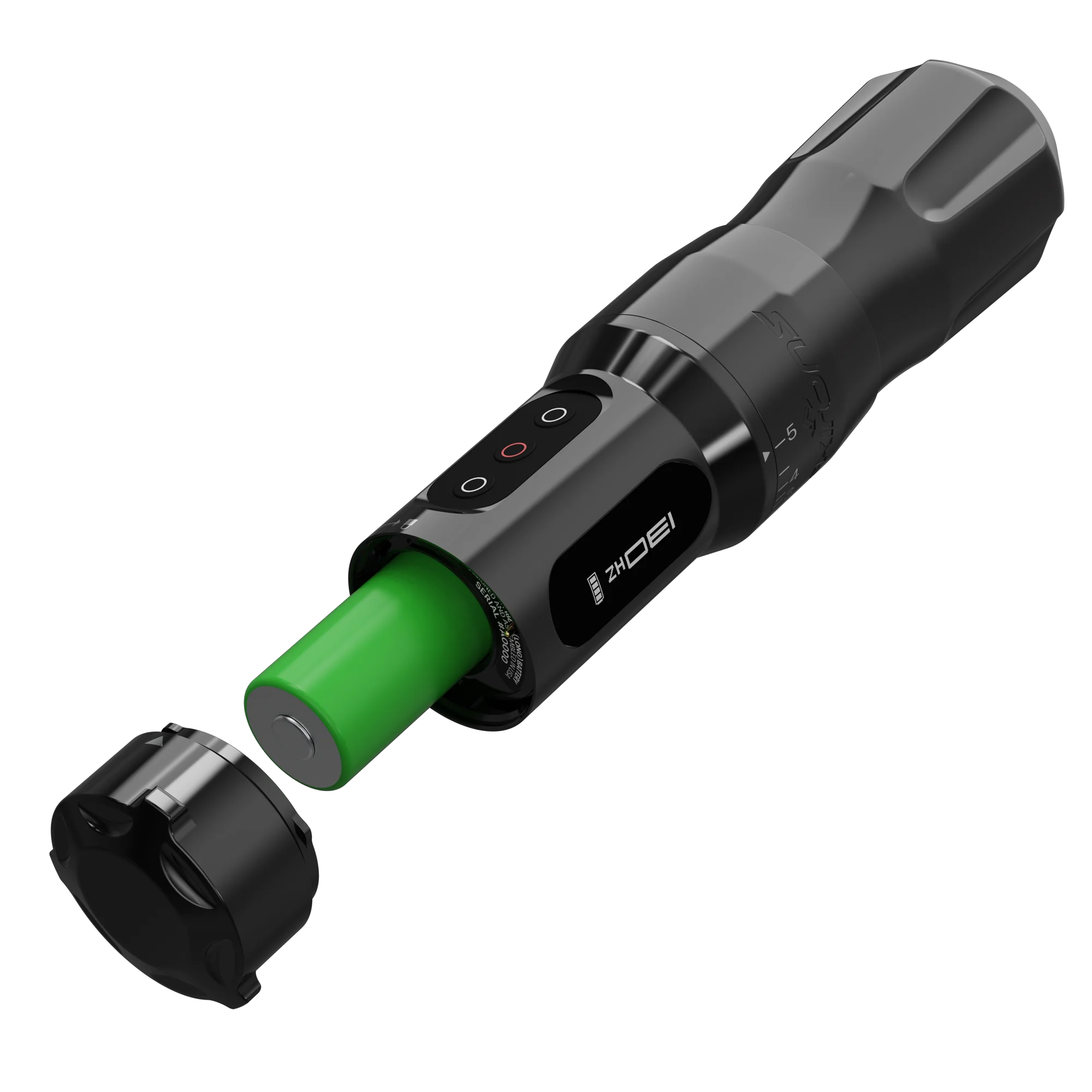 FK Irons ONE - Adjustable Stroke - Tattoo Machine with Drop in Battery - 2.0mm to 5.0mm - Stealth