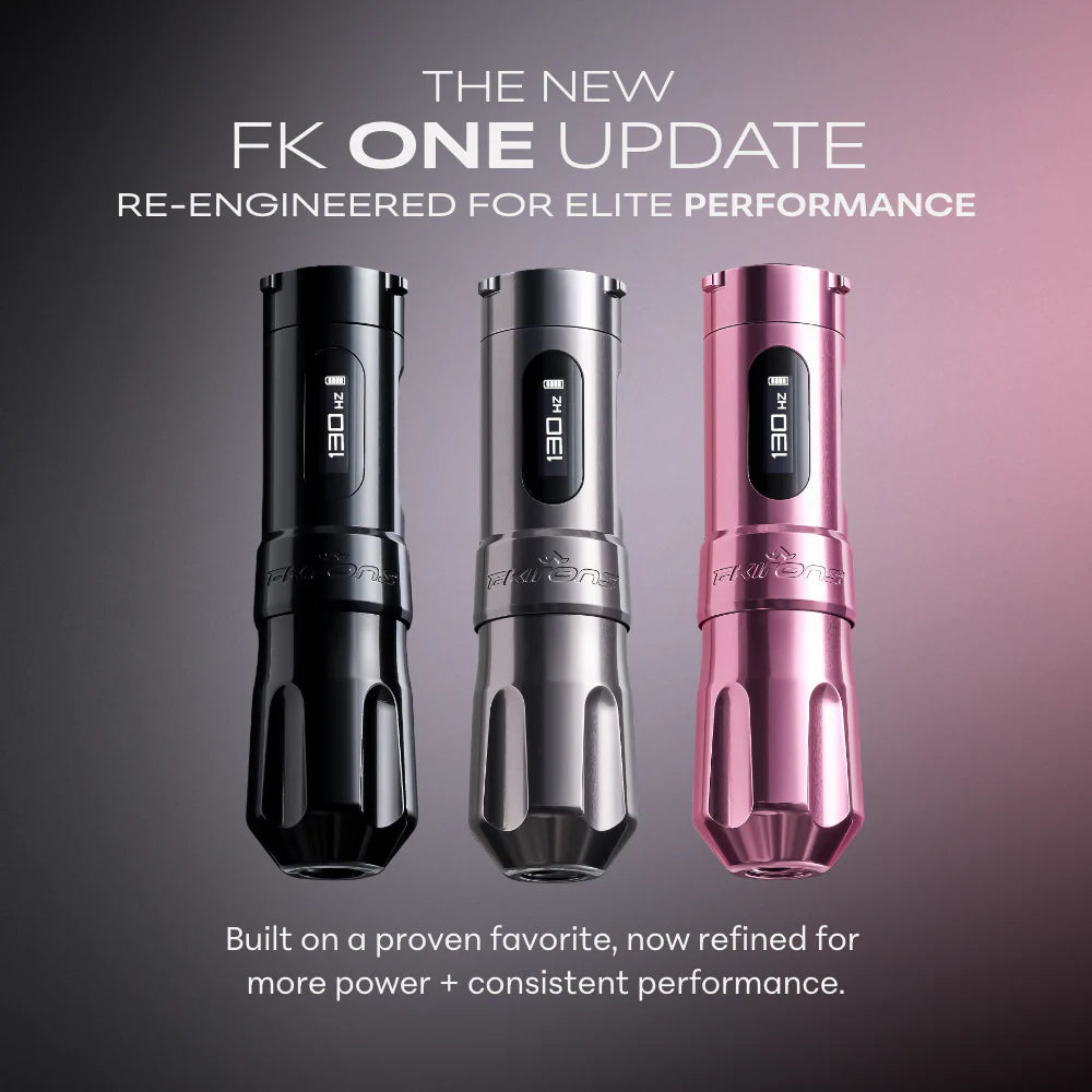 FK Irons ONE - Updated Tattoo Machine with Drop in Battery - 4.0mm Stroke
