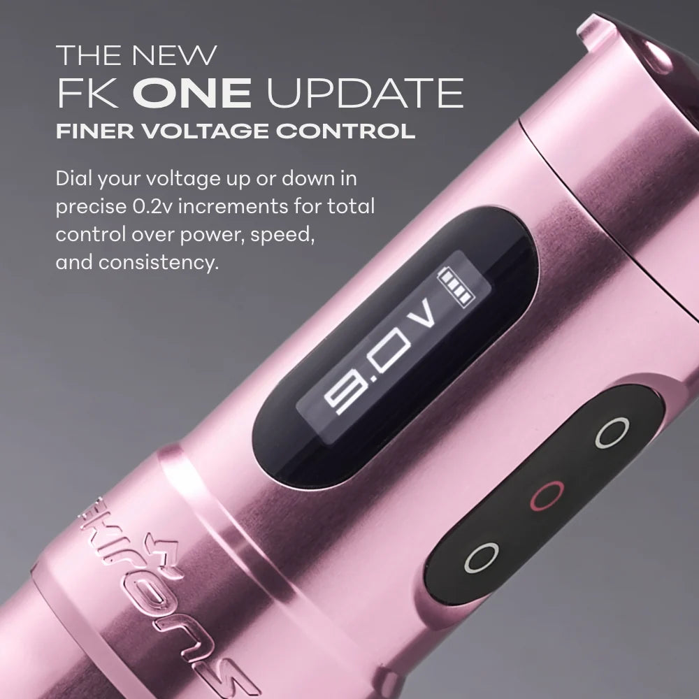 FK Irons ONE - Updated Tattoo Machine with Drop in Battery - 4.0mm Stroke