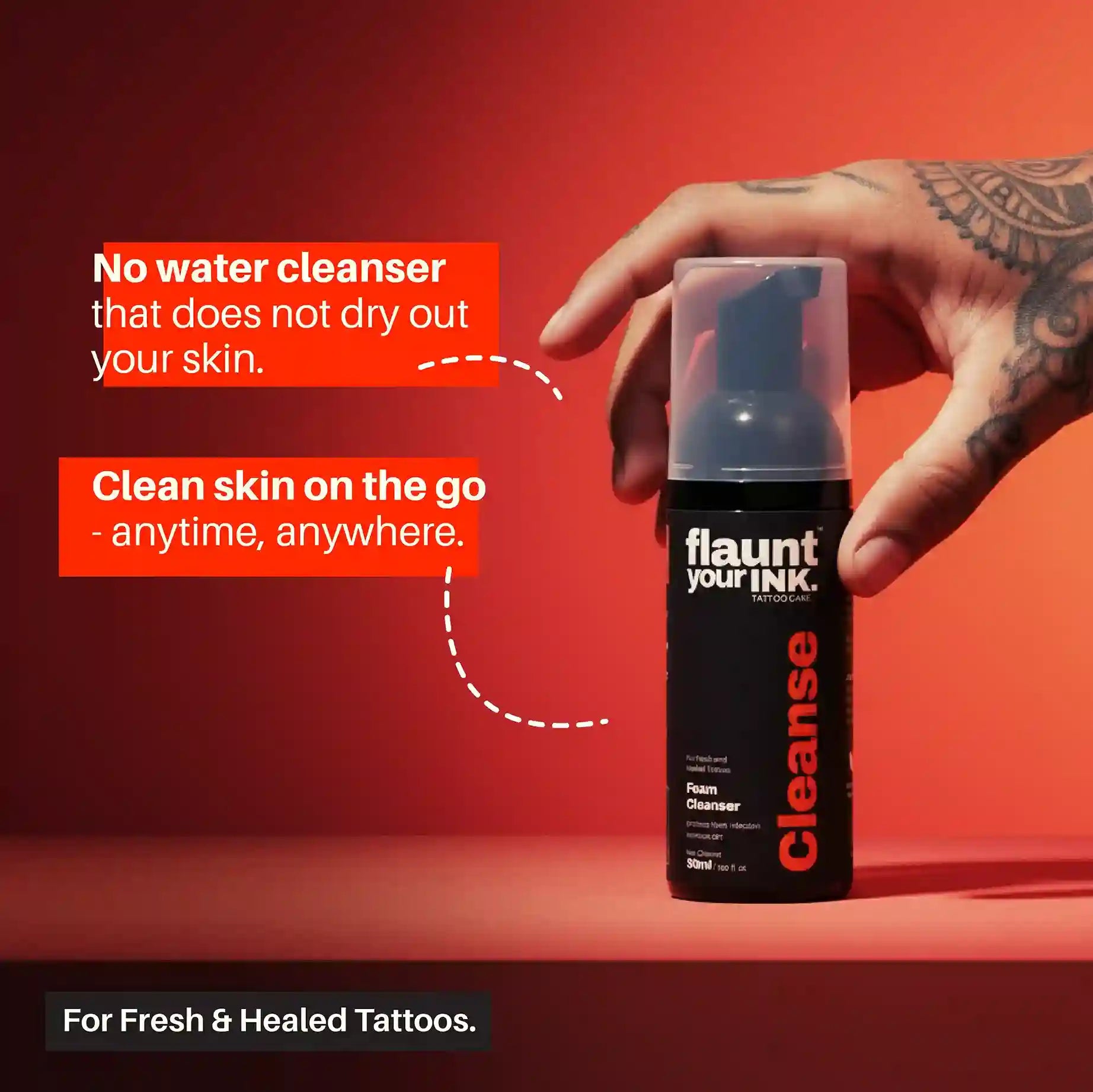Flaunt Your Ink - Foam Cleanser & Skin Prep - 50 ml Secondary image
