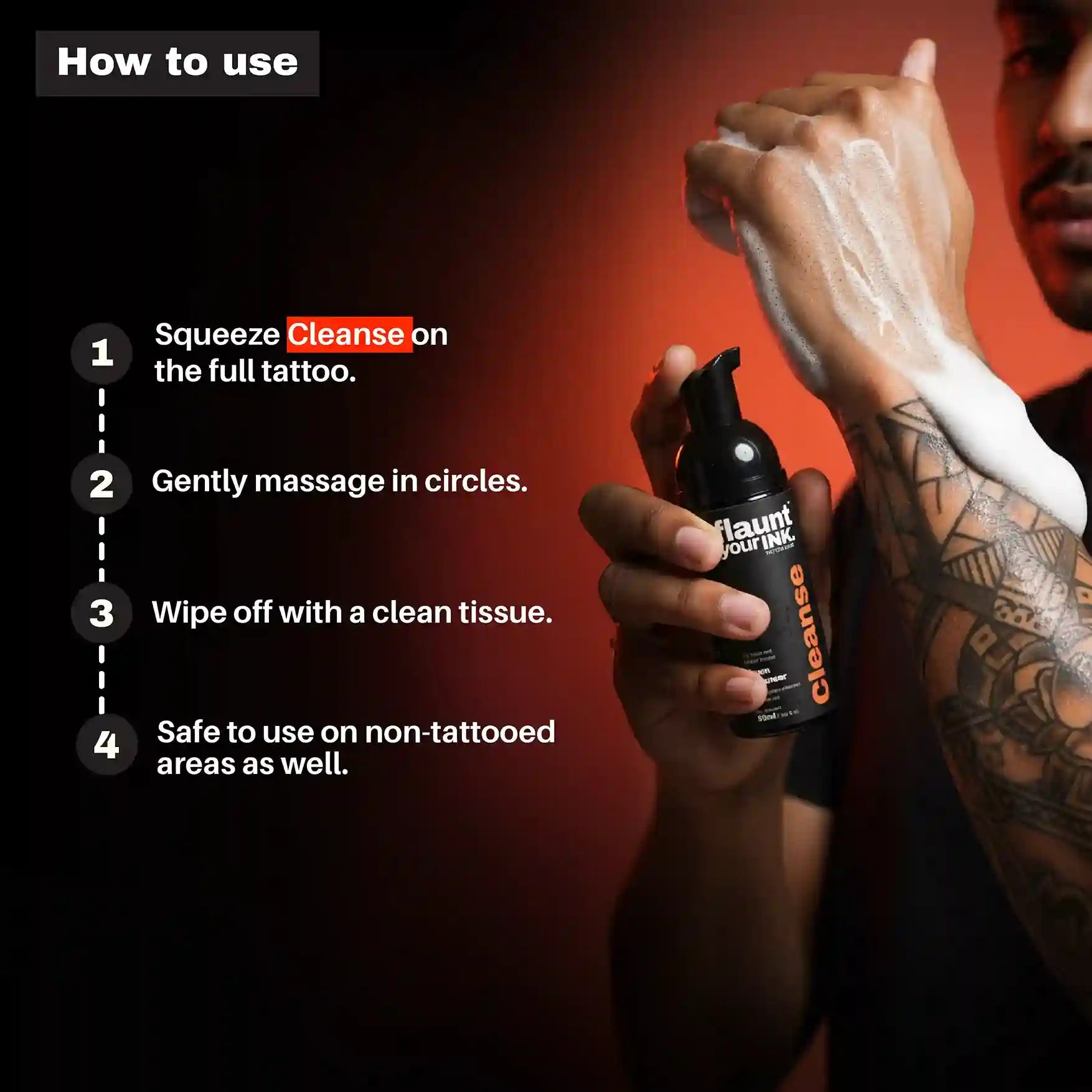 Flaunt Your Ink - Foam Cleanser & Skin Prep - 50 ml