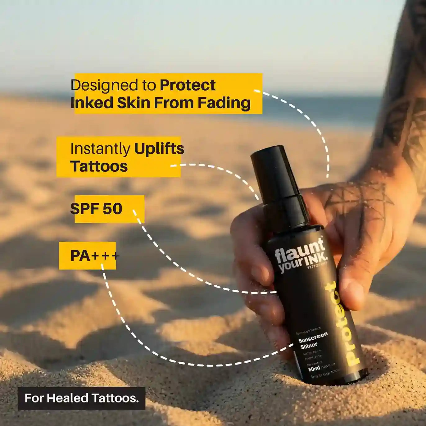 Flaunt Your Ink - Sunscreen Shiner - 50 g