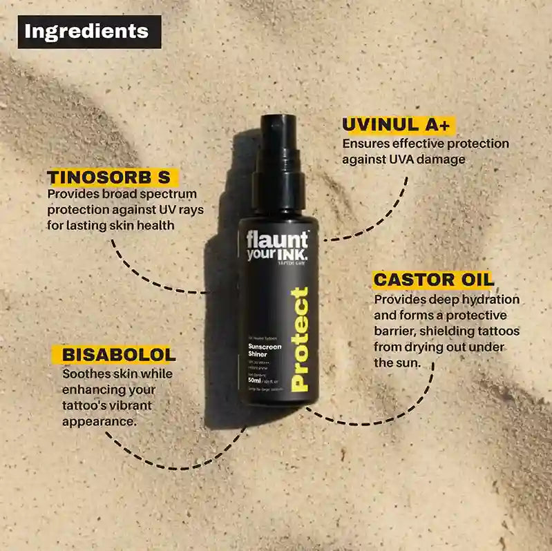 Flaunt Your Ink - Sunscreen Shiner - 50 g