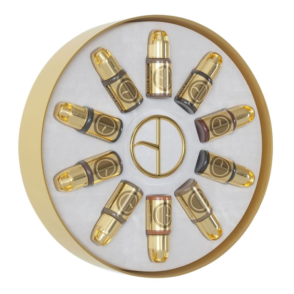 SALE - Brow Daddy Gold Collection By Perma Blend - 10px - 1/2oz Bottles - Expired - Use for practice ONLY Secondary image