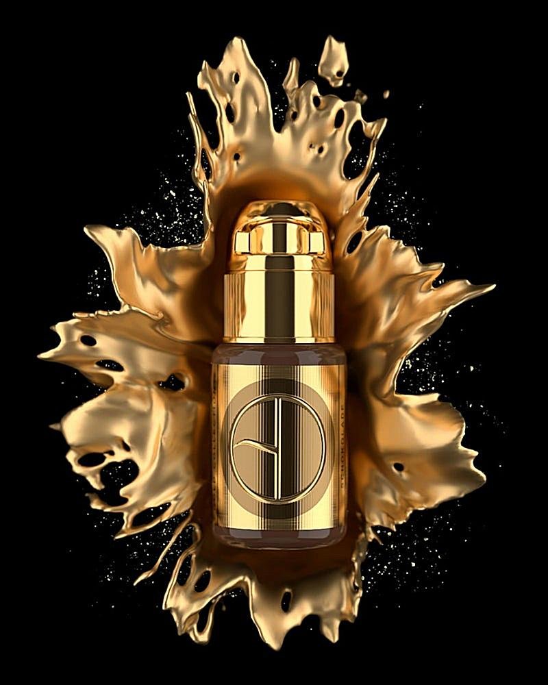 SALE - Brow Daddy Gold Collection By Perma Blend - 10px - 1/2oz Bottles - Expired - Use for practice ONLY Main image