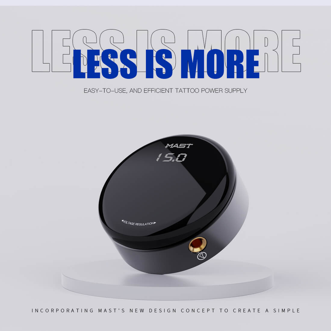 Mast - Circle Tattoo Power Supply - OLED Simple Power for Tattoo Machines