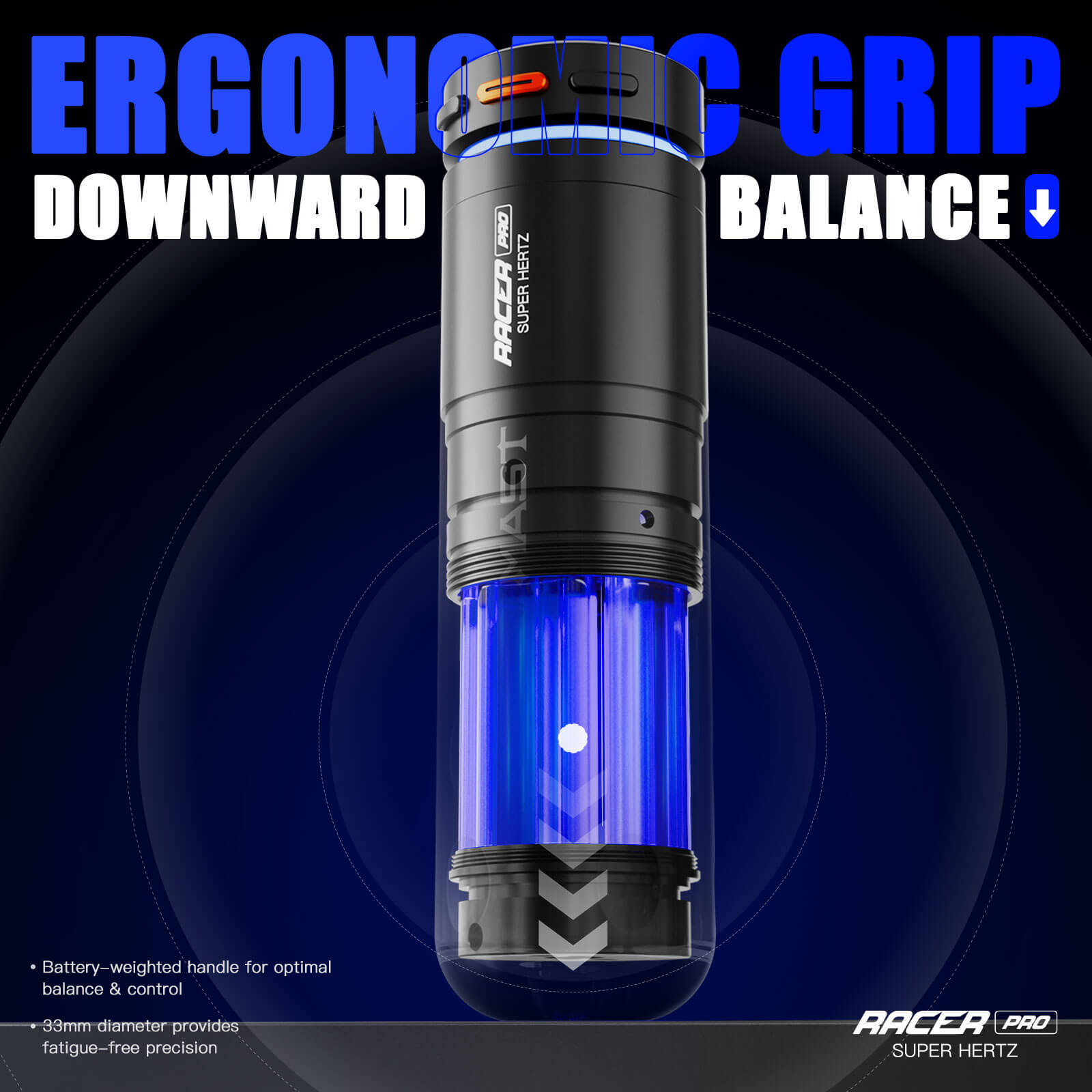 Dragonhawk Mast Racer Pro Wireless Tattoo Pen Machine | 4.2MM Stroke & Single Battery