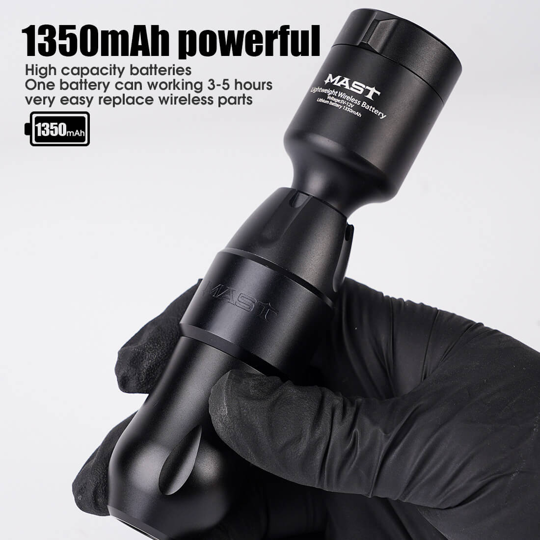 Mast - T1 - Wireless Tattoo Battery - RCA Connection