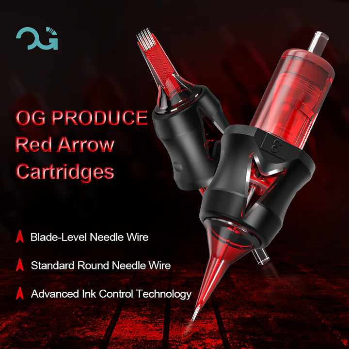 OG Produce - Red Arrow - Round Liner - Tattoo Needle Cartridges - Singles -$2.99