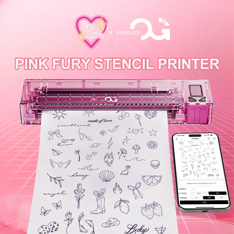 OG Produce - Tiny Tattoo - Wireless Tattoo Transfer Stencil Printer - Jennifer Barrera exclusive edition Main image
