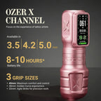Ozer X Channel tattoo machine in pink
