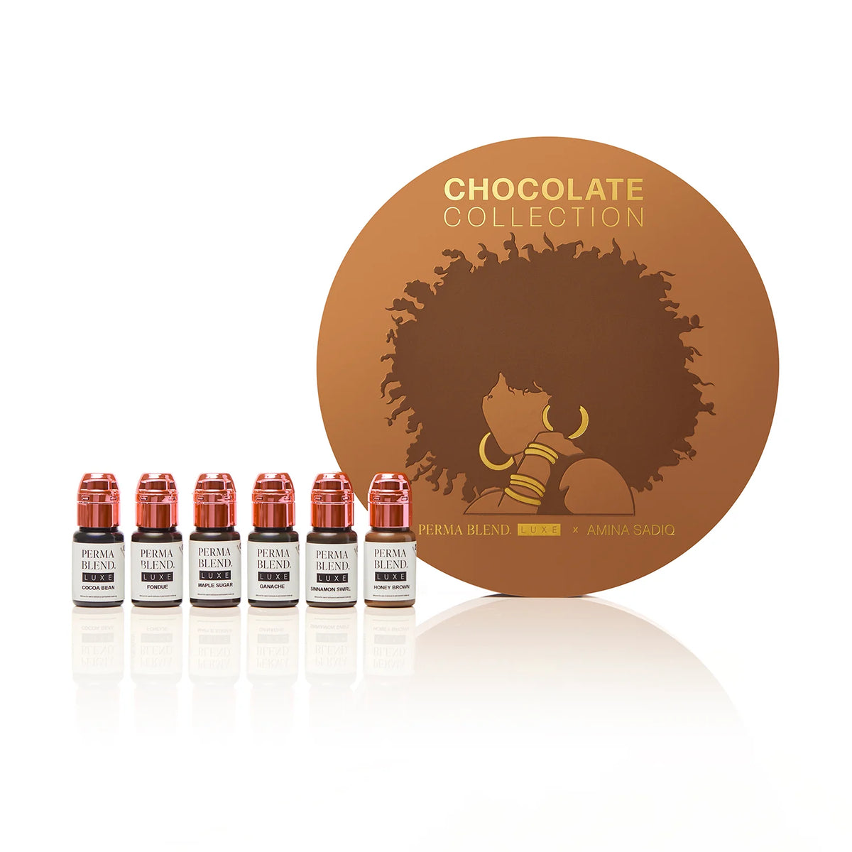 Chocolate Collection by Amina Sadiq - Perma Blend  LUXE- 1/2oz - 6 Shades