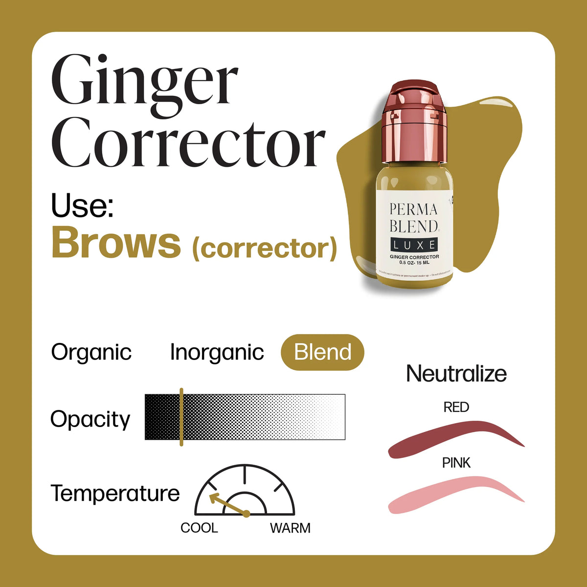 LUXE Ginger Corrector – Perma Blend 15 ML