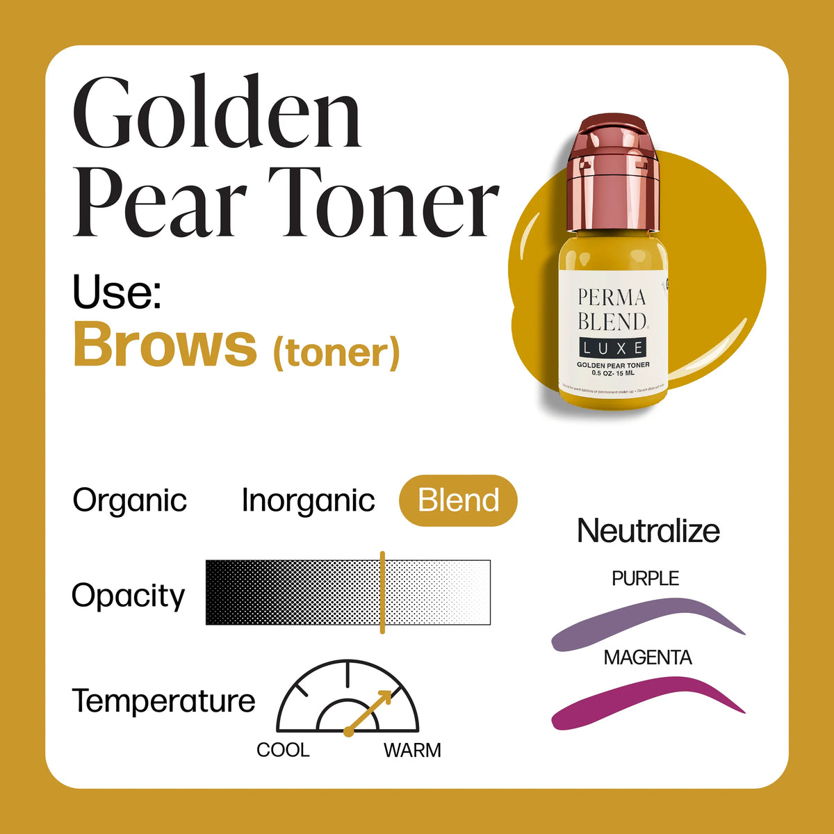LUXE Golden Pear Toner – Perma Blend 15 ML