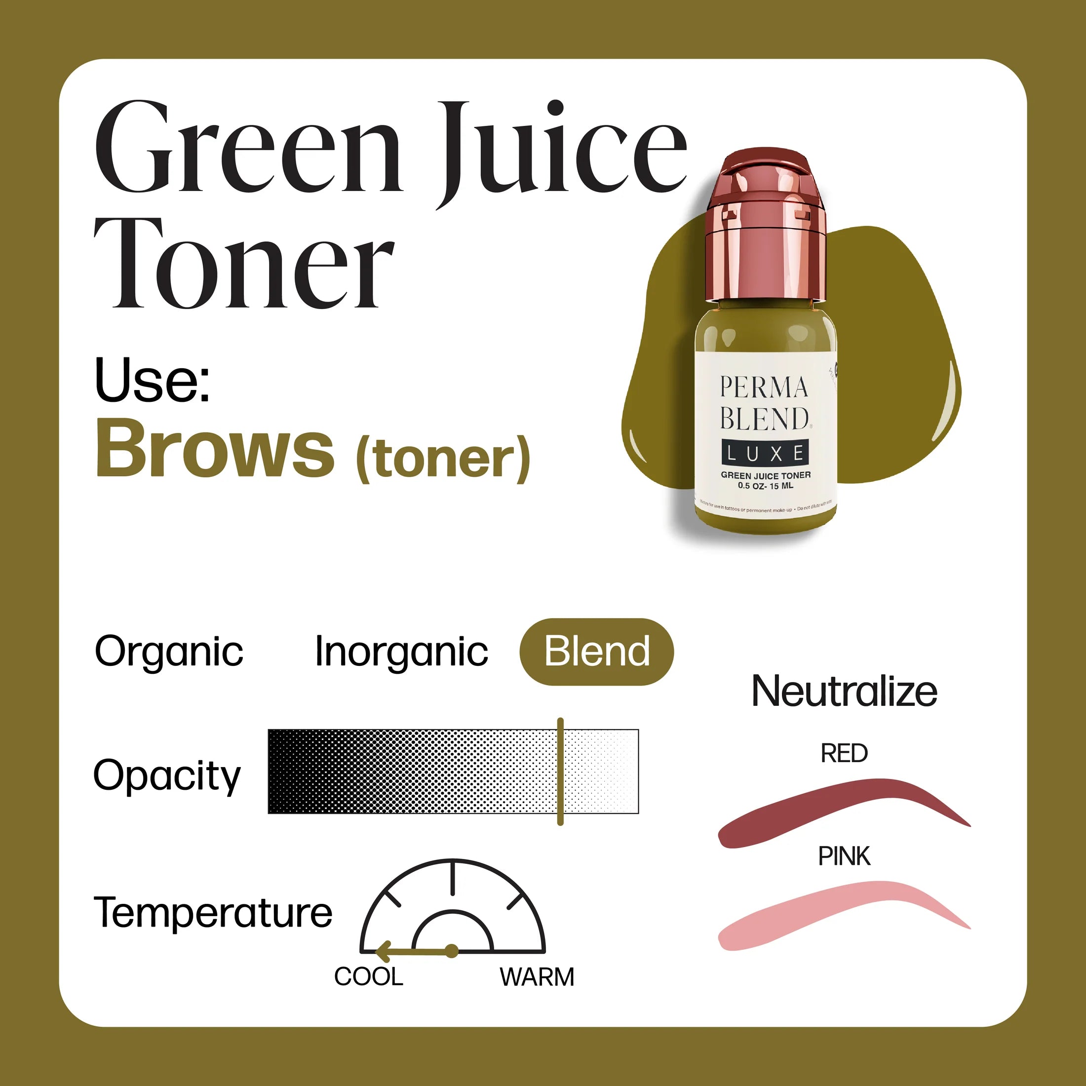 LUXE Green Juice Toner – Perma Blend 15 ML Secondary image