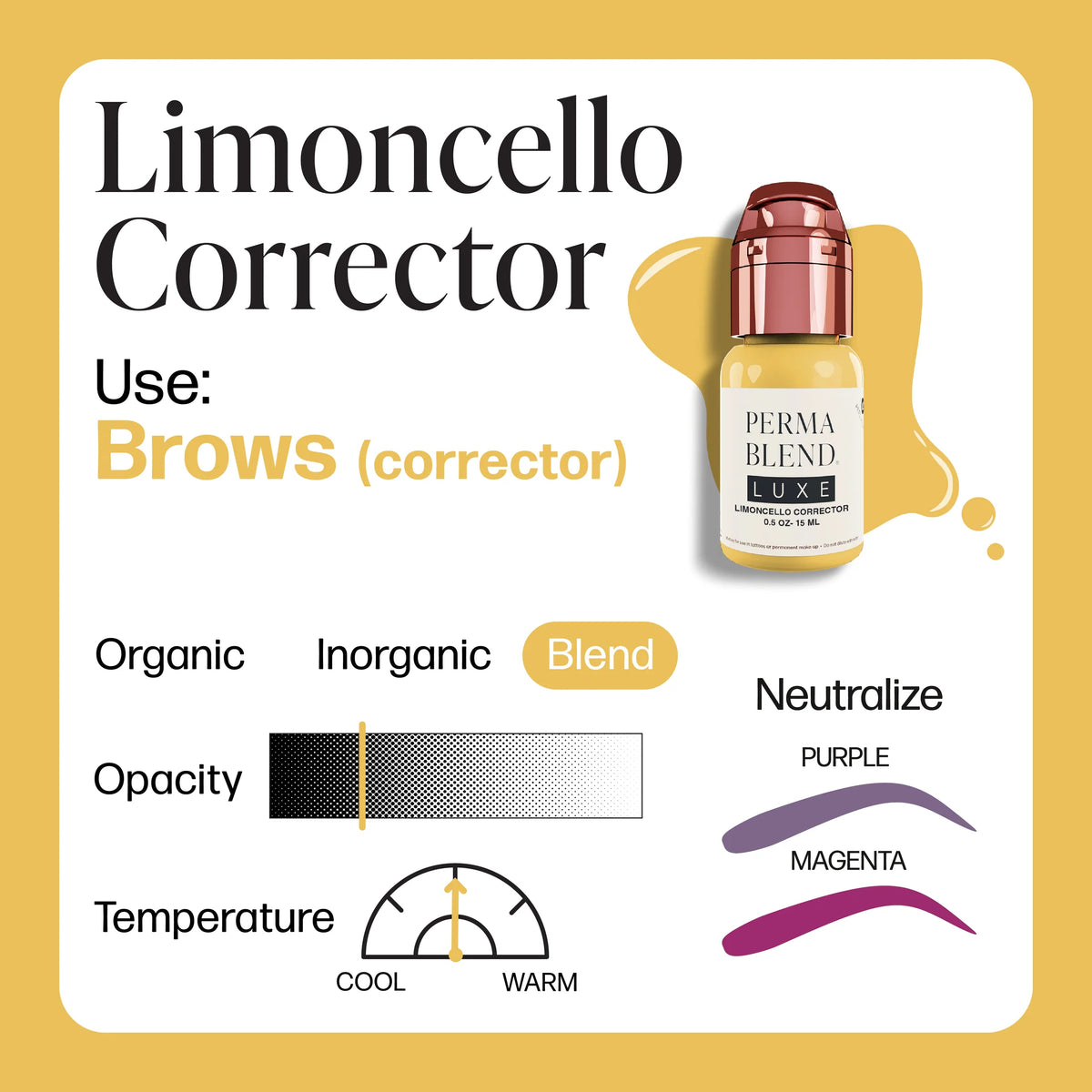 LUXE Limoncello Corrector – Perma Blend 15 ML