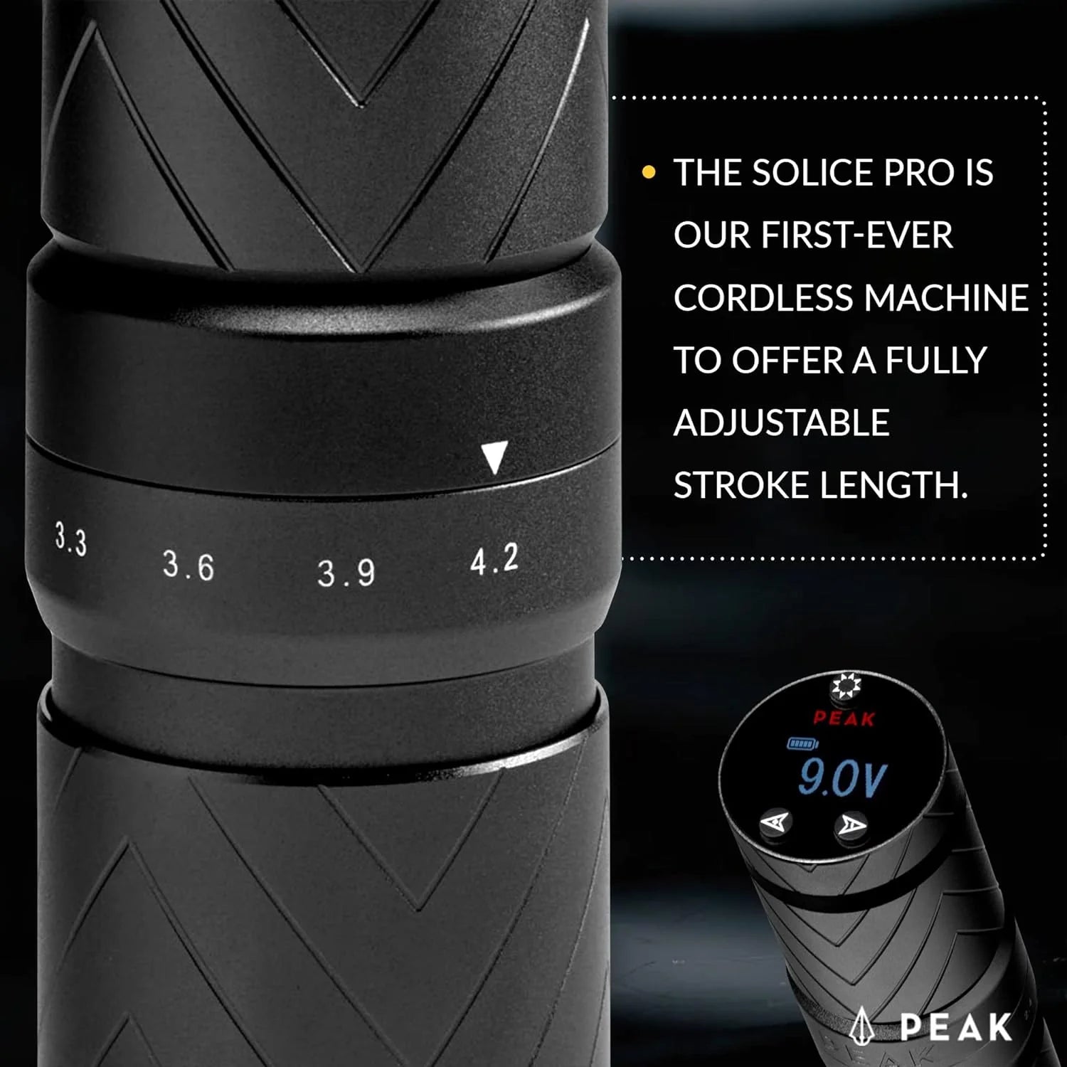 Peak Solice Pro - Adjustable Stroke Wireless Pen Tattoo Machine - Pick Color