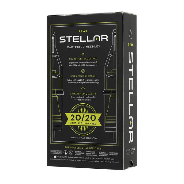Peak Stellar Needle Cartridges - Round Liner - Box of 20 Secondary image