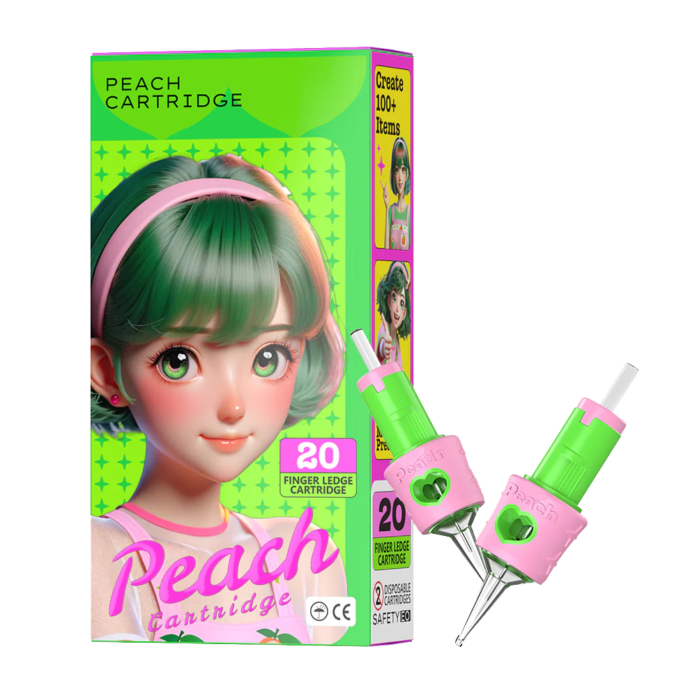Peach Cartridge - Round Liners - Tattoo Needle Cartridges  - 20pc Secondary image