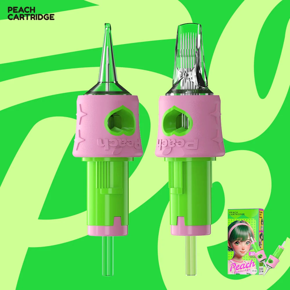 Peach Cartridge - Round Shaders - Tattoo Needle Cartridges  - 20pc