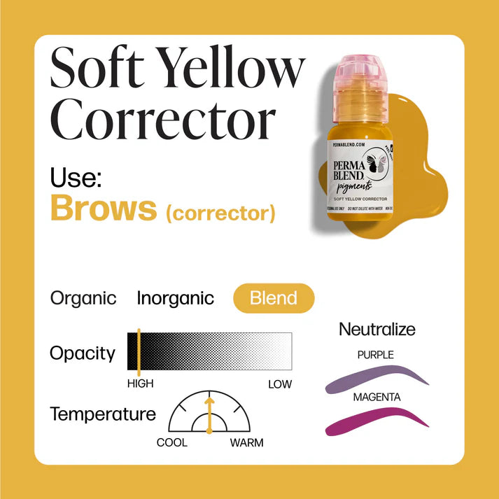 Soft Yellow Corrector – Perma Blend 15 ML