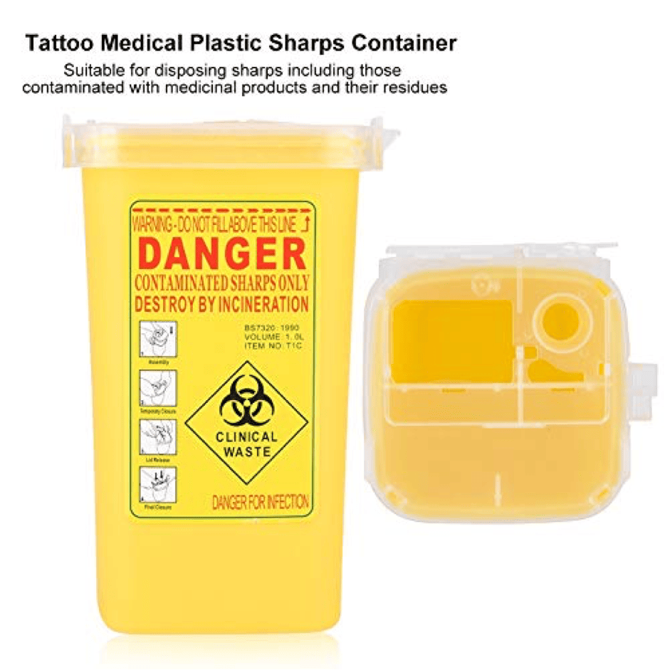 Tattoo Sharps Bin - 1 Ltr Capacity Secondary image