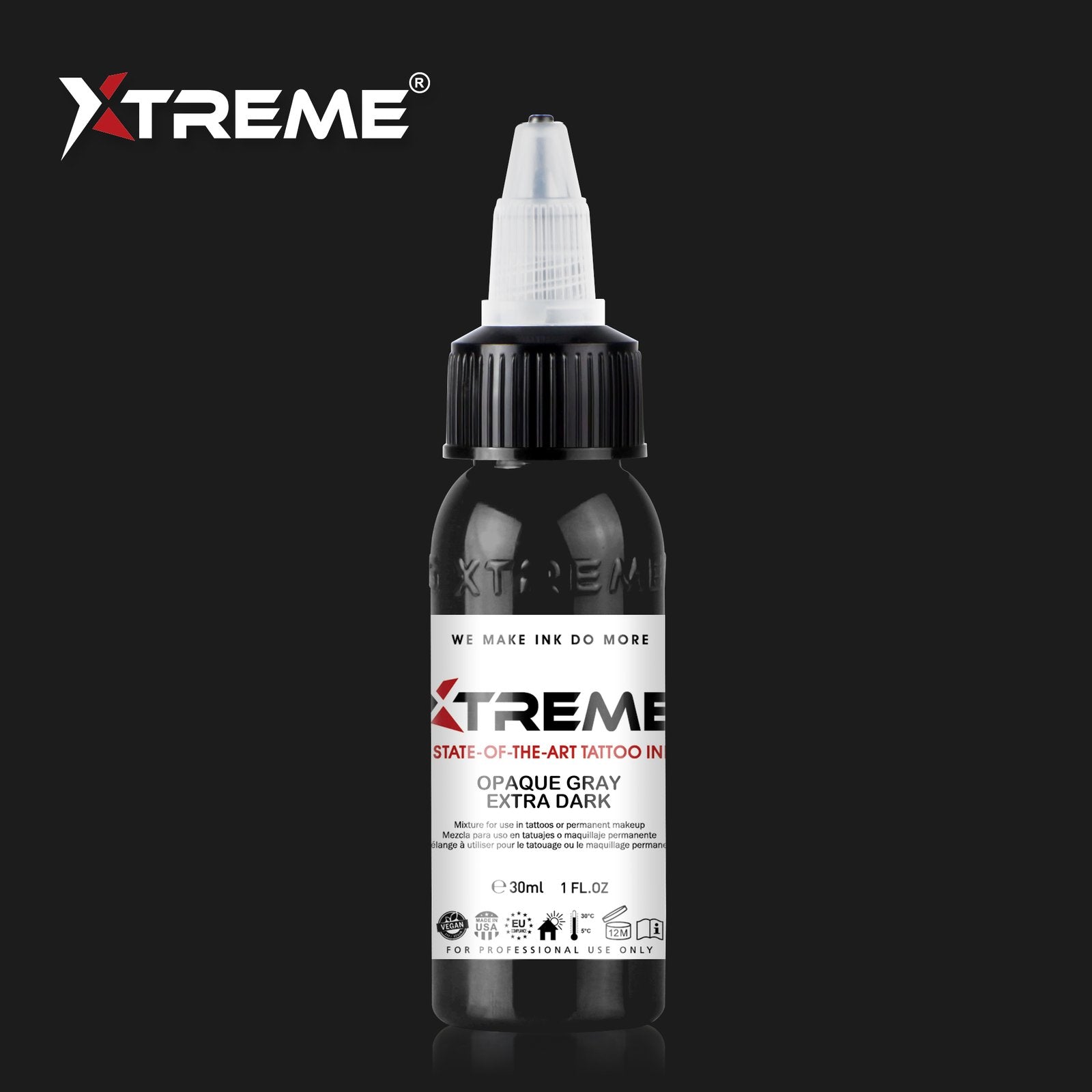 Opaque Gray Extra Dark -  Xtreme Ink