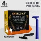 SKULLDNA - Black Prep Razors - 100 per box